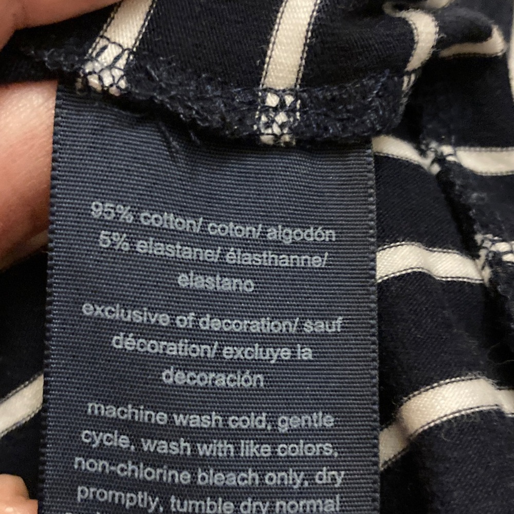 Tommy Hilfiger Navy and White Striped Maxi Dress M - Picture 6 of 7
